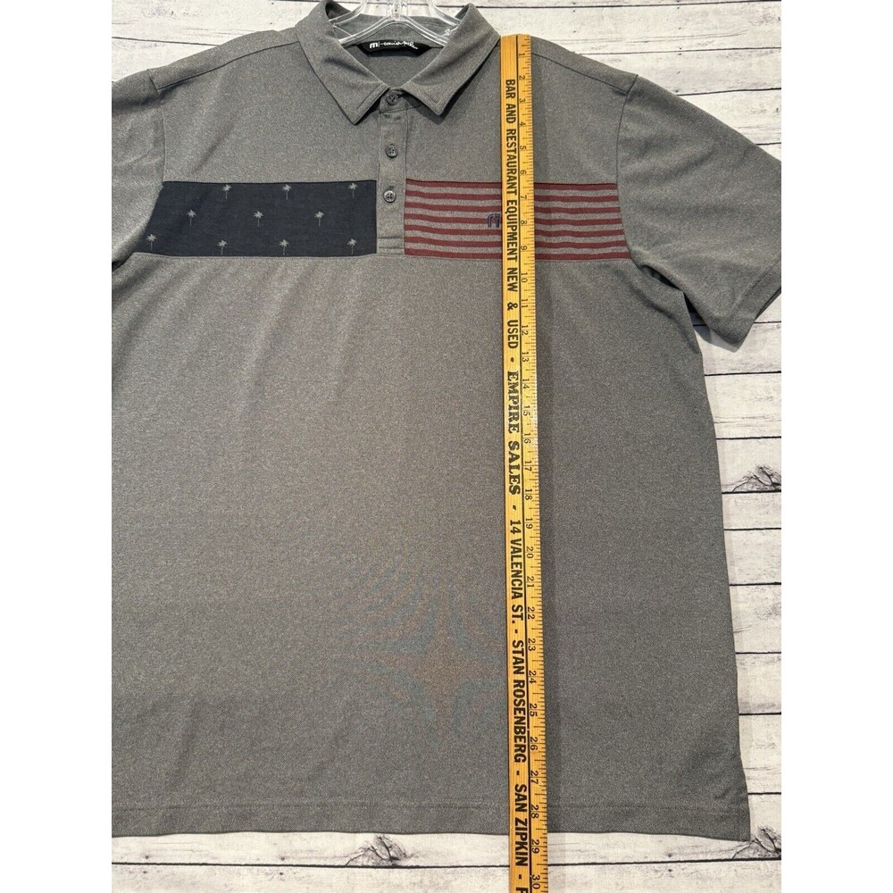 TRAVIS MATHEW Mens 4th Of July Golf Polo Shirt Sz XL Patriotic Stars Stripes - Picture 8 of 16